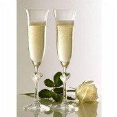 champagneglass with heart - champagneglas med gravyr - bröllop