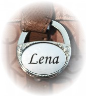 Väskhängare med gravyr