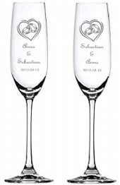 champagneglas med gravyr spiegelau