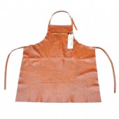 Dutchdeluxes skinnförkläde brunt med gravyr