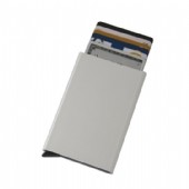 Korthållare i aluminium 95x62x9 mm.