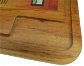 skärbräda med uppsamlingsskåra för köttsaft