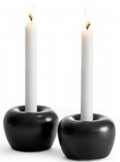 Ljusstakepar i form av ett äpple