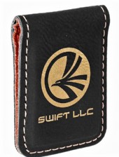 Kort/sedel hållare i konstläder