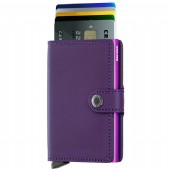 secrid miniwallet matte purple med gravyr